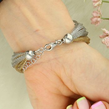 Srebrna bransoletka damska Fope Z128 – siateczka dwukolorowa.jpg